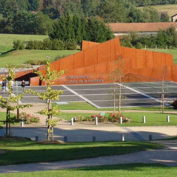 Entrance to the Oradour sur Glane Memorial Centre