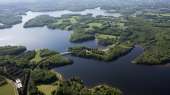 Aerial view of Saint-Pardoux Lake
