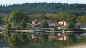 The sailing club of Chabannes seen from the lake