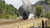 Special CFTLP steam train Limoges Thiviers Lafarge