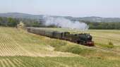 Steam train in the Limousin on the Limoges Montluçon line